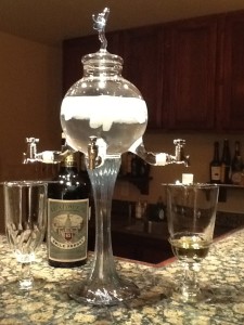 The absinthe fountain at serving up a meditative percolation of ice water over a sugar cube to dilute the spirit.