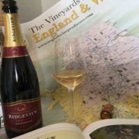 English sparkling wine, book, map