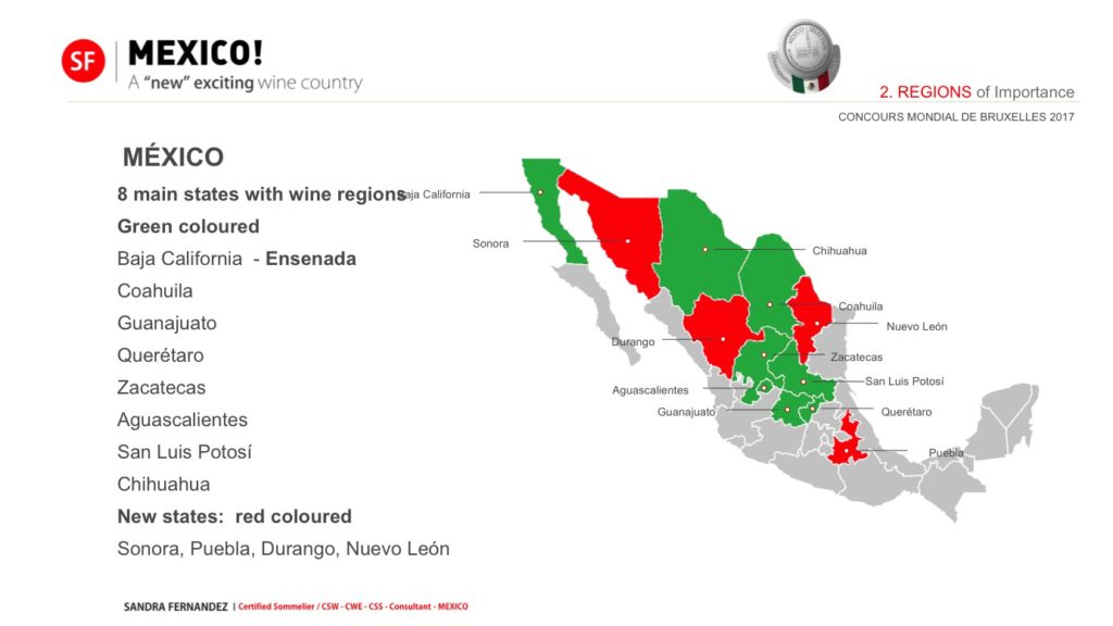 Mexico Wine Producing States