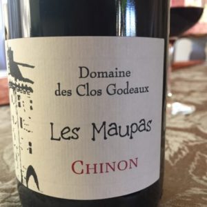 Val: 2016 Domaine des Clos Godeaux, Les Maupas, Chinon, Loire Valley, France (Cabernet Franc).